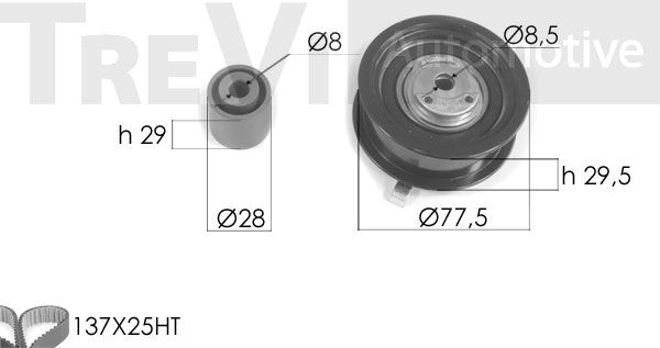 TREVI AUTOMOTIVE Hammashihnasarja KD1206